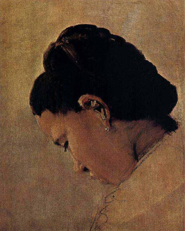 Georges Seurat Head Portrait of the Girl china oil painting image